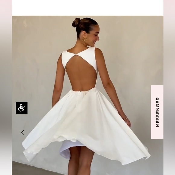 House of CB Cindy Dress in White- Size Small- Brand New Unworn - Picture 5 of 6